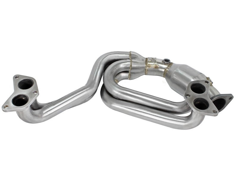 aFe 12-17 Toyota 86 / FRS / BRZ Twisted Steel 304 Stainless Steel Long Tube Header w/ Cat aFe