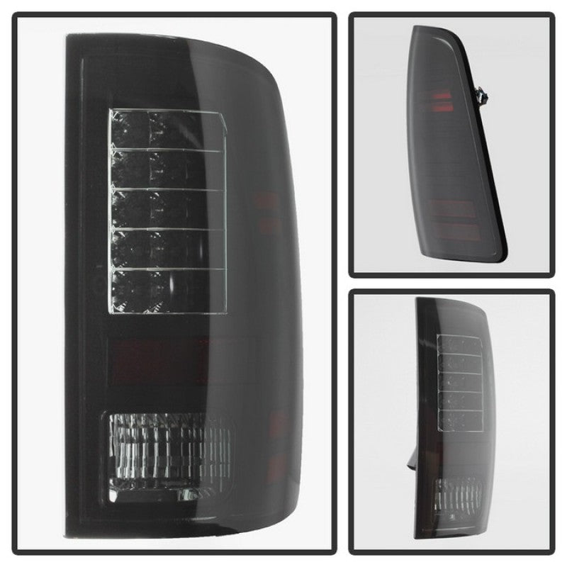 Spyder Dodge Ram 1500 09-14 LED Tail Lights Incandescent- Blk Smke ALT-YD-DRAM09-LED-BSM SPYDER