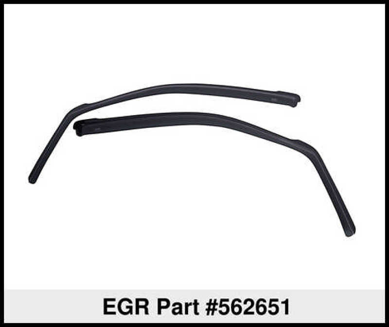 EGR 09+ Dodge Ram Pickup Regular Cab In-Channel Window Visors - Set of 2 (562651) EGR