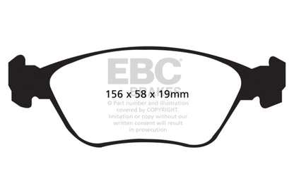 EBC YellowStuff Front Brake Pads - DP41362R EBC