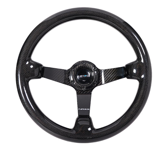 NRG Carbon Fiber Steeering Wheel (350mm) Deep Dish - Full Carbon - ST-036CF-1