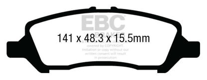 EBC YellowStuff Rear Brake Pads - DP43009R EBC