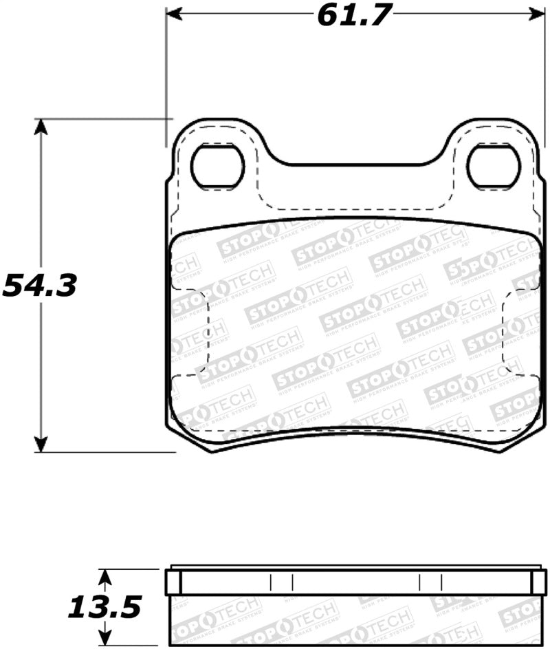 StopTech Premium Ceramic Brake Pads - 308.03350