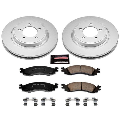 Power Stop 06-10 Ford Explorer Front Z17 Evolution Geomet Coated Brake Kit PowerStop