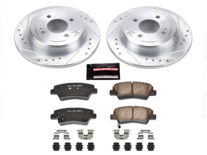 Power Stop 12-18 Hyundai Accent Rear Z23 Evolution Sport Brake Kit PowerStop