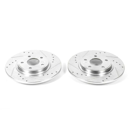 Power Stop 12-16 Chrysler Town & Country Rear Evolution Drilled & Slotted Rotors - Pair PowerStop