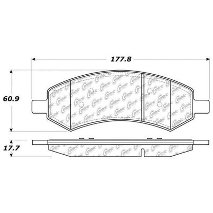 StopTech Premium Ceramic Front Brake Pads - 308.10840 Stoptech