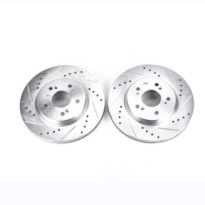 Power Stop 07-12 Acura RDX Front Evolution Drilled & Slotted Rotors - Pair PowerStop