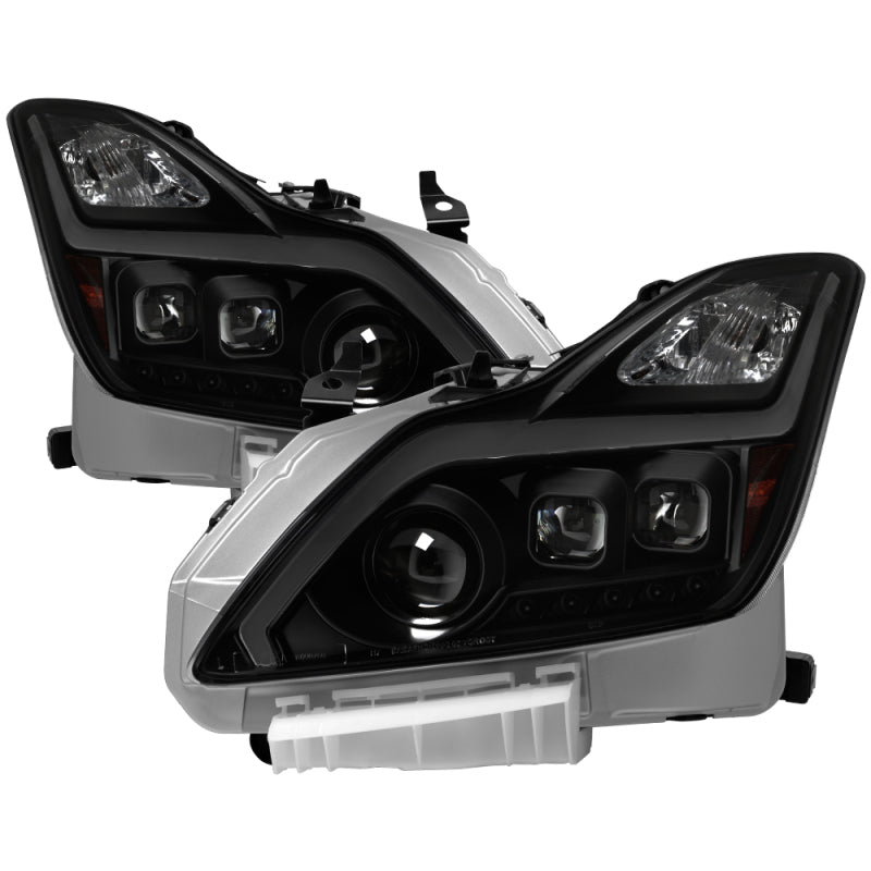 xTune Infiniti G37 Coupe HID Only 08-15 Projector Headlights Black Smoked PRO -JH-IG3708-2D-LB-BSM SPYDER