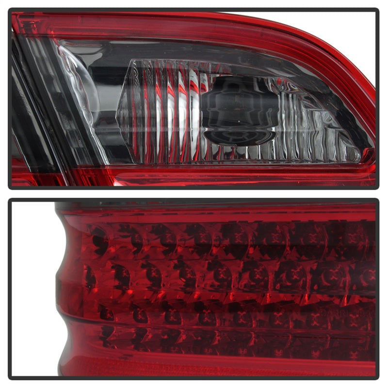 Xtune Mercedes Benz W210 E-Class 96-02 LED Tail Lights Red Smoke ALT-CL-MBW210-LED-RSM SPYDER