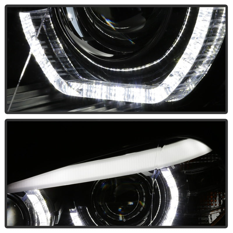 Spyder 07-10 BMW X5 E70 (HID Models Only) Projector Headlights - Black PRO-YD-BMWE7007-AFSHID-BK SPYDER