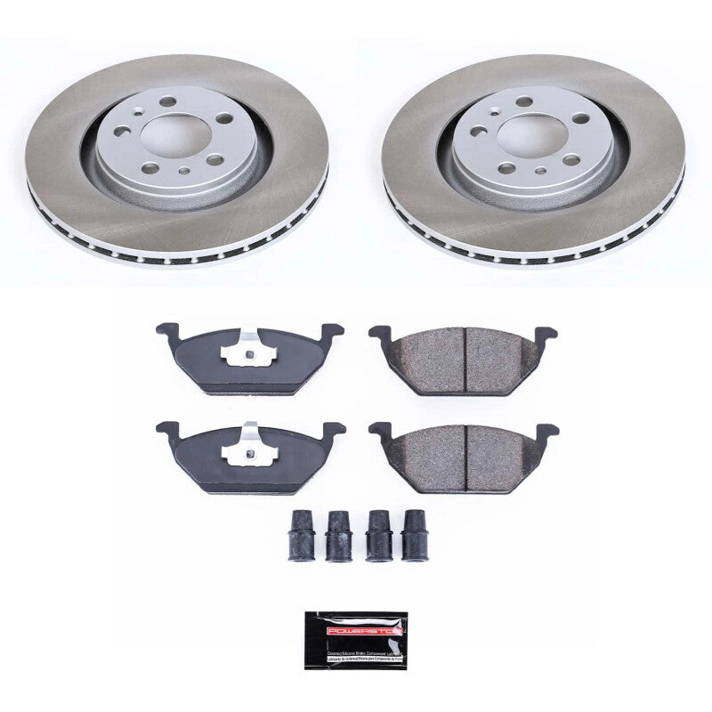 Power Stop 98-99 Volkswagen Jetta Front Semi-Coated Rotor Kit PowerStop