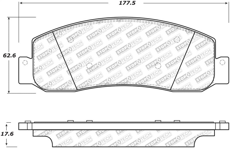 StopTech Street Disc Brake Pads - 305.13330