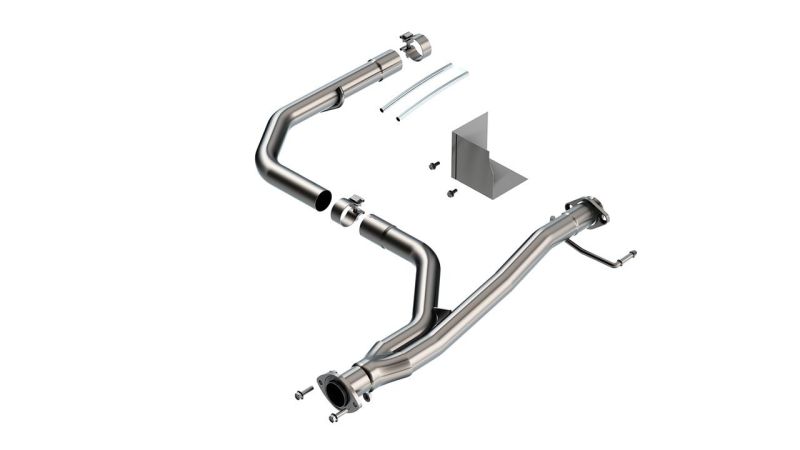 Borla 2021-2022 Toyota Tacoma 3.5L V6 T-304 Stainless Steel Y-Pipe - Brushed Borla