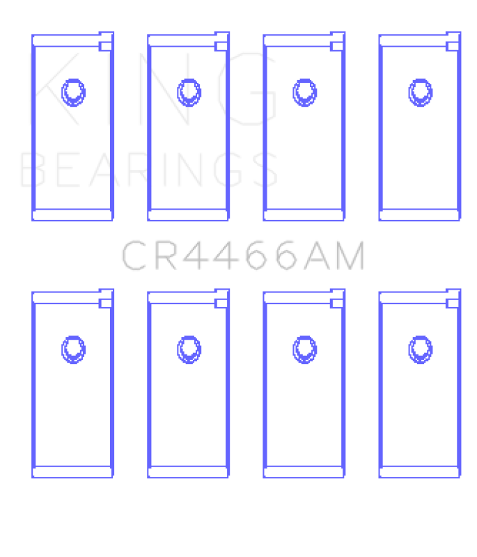King Engine Bearings Mitsubishi 4D55T/4D56T/4G52 (Size +0.25mm) Connecting Rod Bearing Set King Engine Bearings
