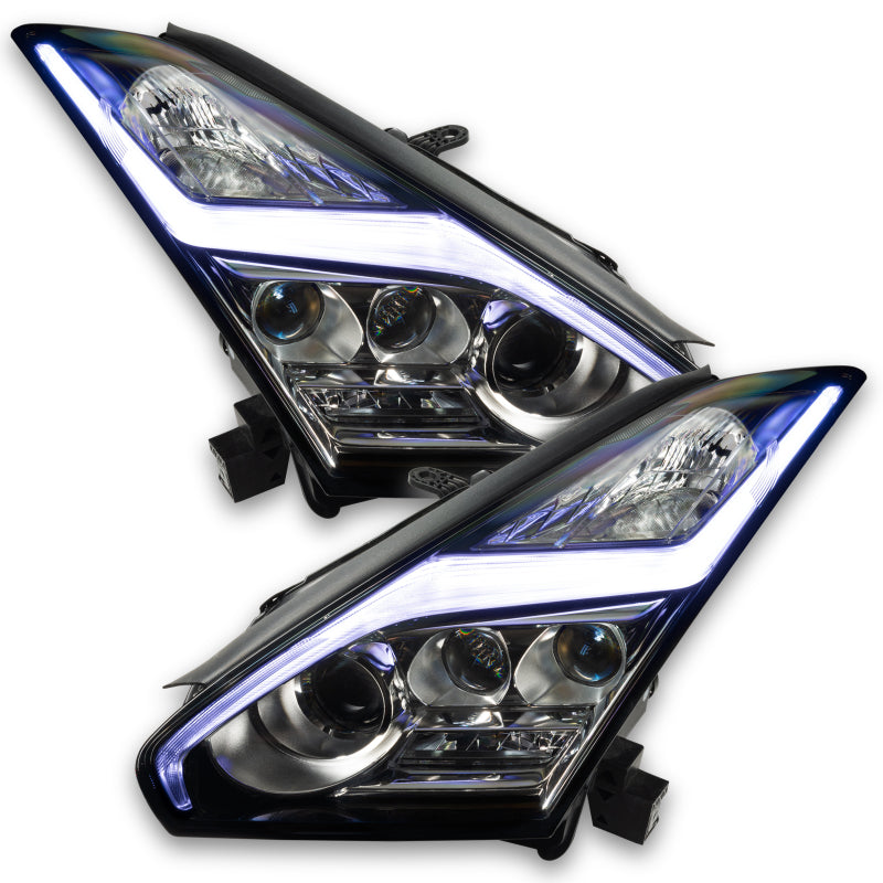 Oracle 15-21 Nissan GT-R RGB+W (Lightning Bolt) Headlight DRL Upgrade Kit - ColorSHIFT 2