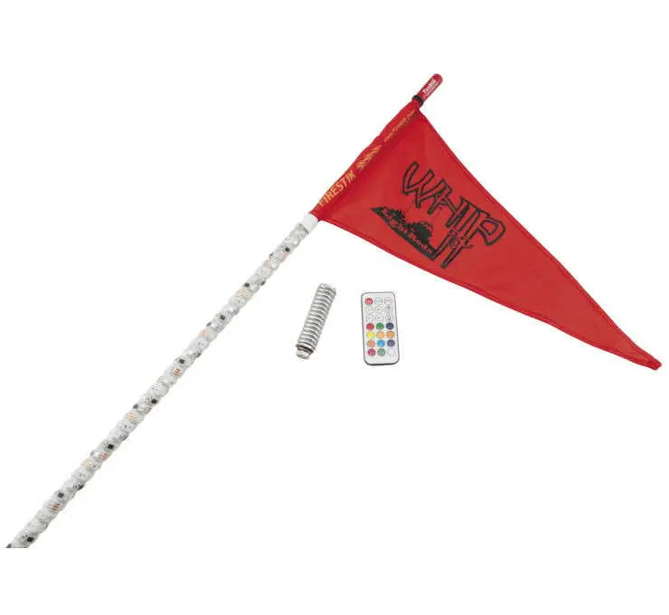 Whip It Led 7ft Whip White Delux V2 3-114DXW 2