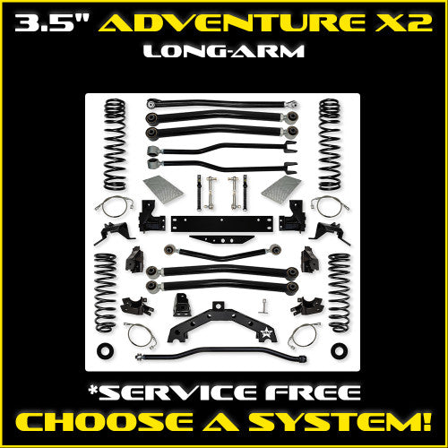 Rock Krawler 2020+ Jeep Wrangler JLU 4DR (Diesel) 3.5in X Factor X2 Long Arm Suspension - Stage 1