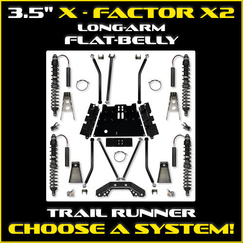Rock Krawler 2018+ Jeep Wrangler JL 2DR 3.5in X Factor X2 Trail Runner Long Arm Suspension