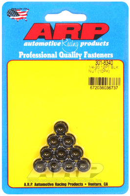 ARP 1/4 in.-20 RH Thread 12 Point Nuts - Set of 10