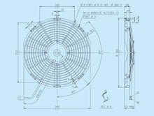 Load image into Gallery viewer, SPAL ELECTRIC FAN SPAL 13.00&quot; Inch Electric Fan Pusher Style Low Profile 1032 CFM 10 Straight Style blades