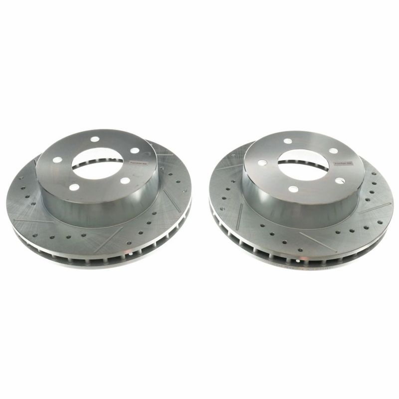 Power Stop 90-02 Chevrolet Astro Front Evolution Drilled & Slotted Rotors - Pair PowerStop