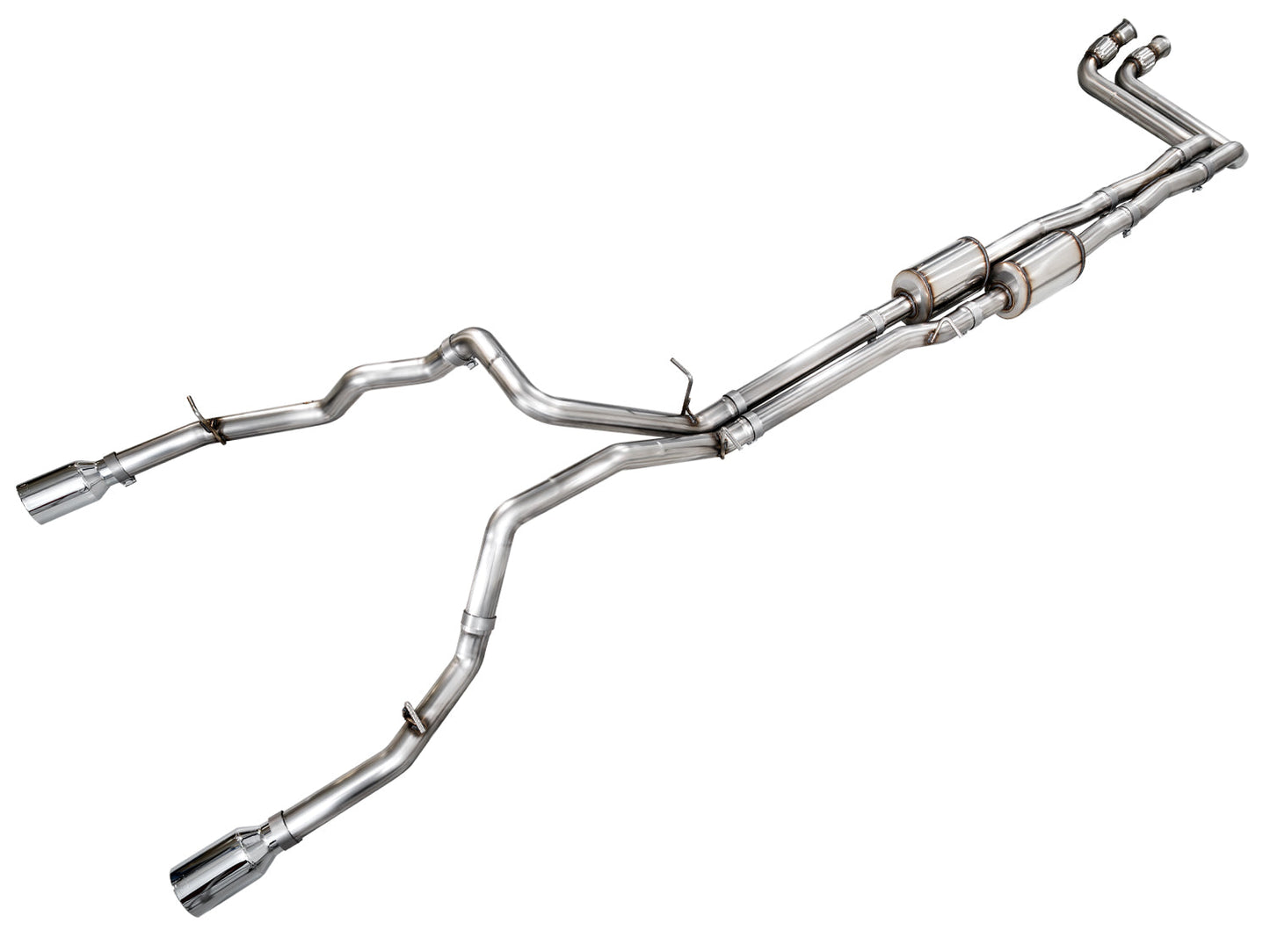 AWE 25+ RAM 1500 3.0TT 0FG Catback Touring Exhaust - Chrome Silver Tips