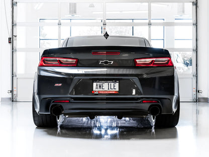 AWE 3015-33103 Touring Edition Axle-Back Exhaust – Diamond Black Tips | 2016–2024 Camaro SS & LT1