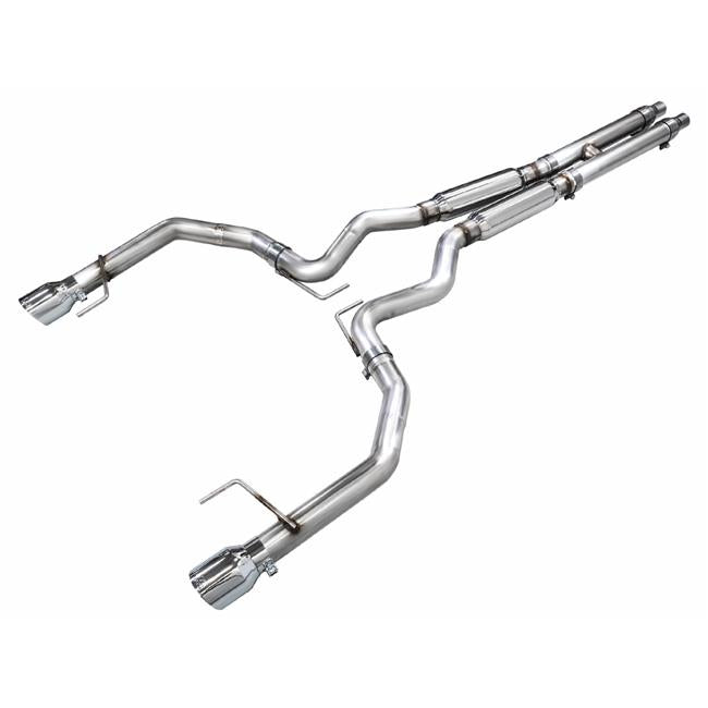 AWE 2024 Ford Mustang GT Fastback S650 RWD Touring Catback Exhaust w/ Dual Diamond Black Tips