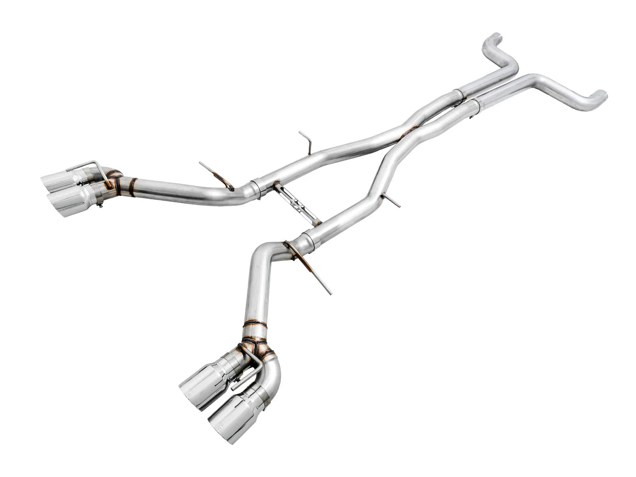 AWE 3020-42066 Track Edition Cat-Back Exhaust – Chrome Quad Tips | 2016–2024 Camaro SS / ZL1 / LT1