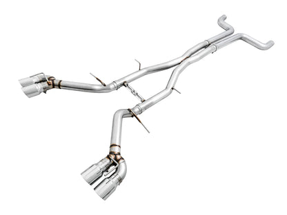 AWE 3020-42066 Track Edition Cat-Back Exhaust – Chrome Quad Tips | 2016–2024 Camaro SS / ZL1 / LT1