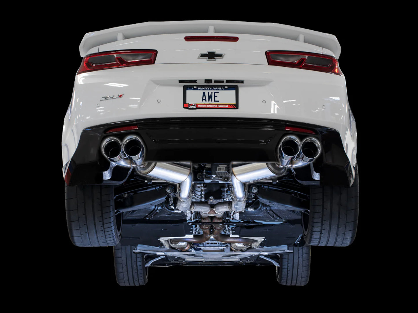 AWE 3020-42068 Touring Edition Cat-Back Exhaust – Chrome Quad Tips | 2016–2024 Camaro SS / ZL1 / LT1