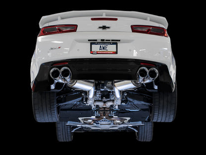 AWE 3020-42068 Touring Edition Cat-Back Exhaust – Chrome Quad Tips | 2016–2024 Camaro SS / ZL1 / LT1