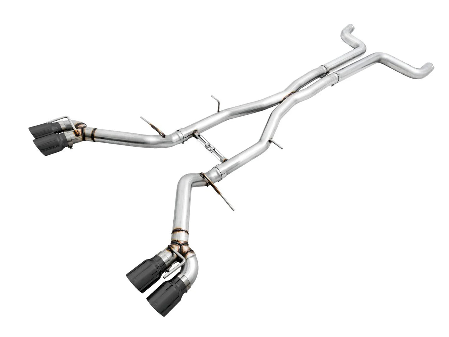 AWE 3020-43074 Track Edition Cat-Back Exhaust – Diamond Black Quad Tips | 2016–2024 Camaro SS / ZL1 / LT1