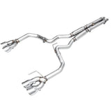 AWE 2024 Ford Mustang GT Fastback S650 RWD Track Edition Catback Exhaust w/ Quad Chrome Silver Tips