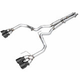 AWE 2024 Ford Mustang GT Fastback S650 RWD Track Edition Catback Exhaust w/ Quad Diamond Black Tips