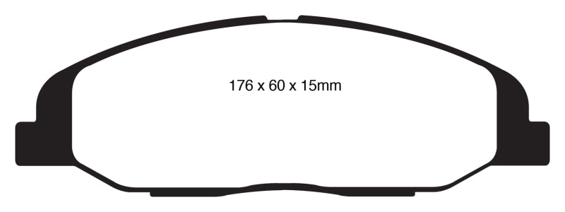 EBC YellowStuff Front Brake Pads - DP41827R EBC
