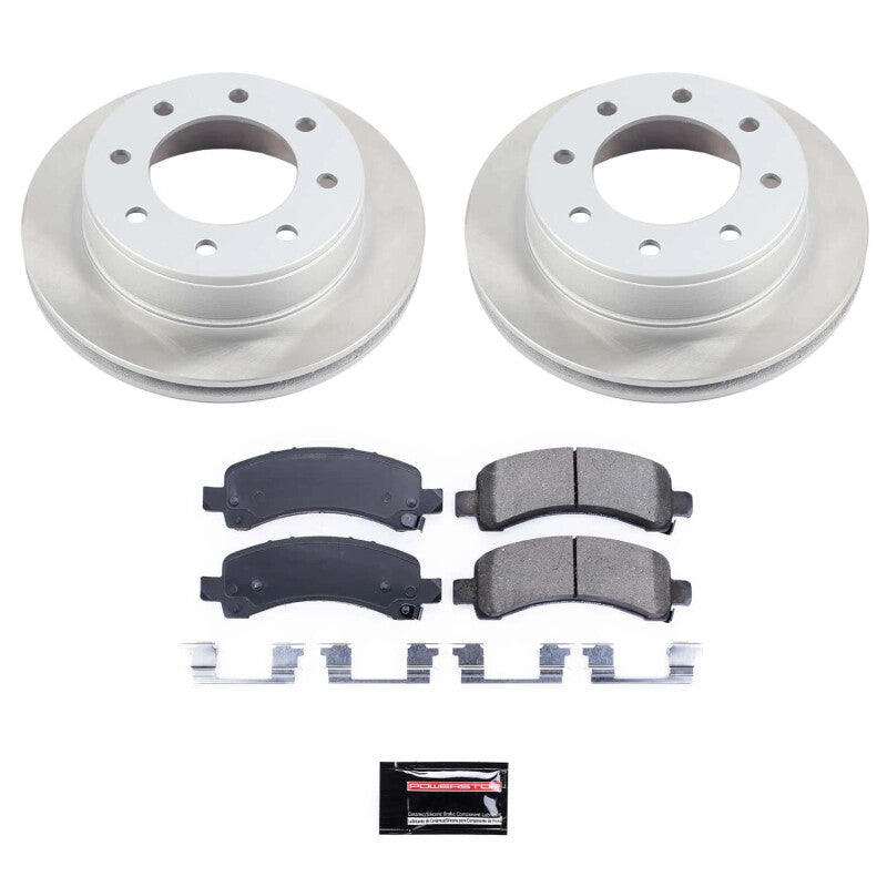 Power Stop 07-20 GMC Savana 3500 Rear Semi-Coated Rotor Kit PowerStop