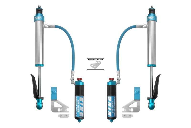 King Shocks 2022+ Toyota Tundra Rear 2.5 Dia Remote Reservoir Coilover & Adjuster (Pair) King Shocks