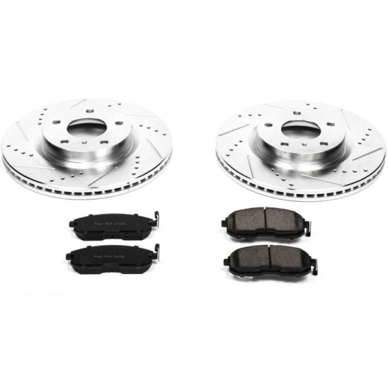 Power Stop 03-05 Infiniti G35 Front & Rear Z17 Evolution Geomet Coated Brake Kit