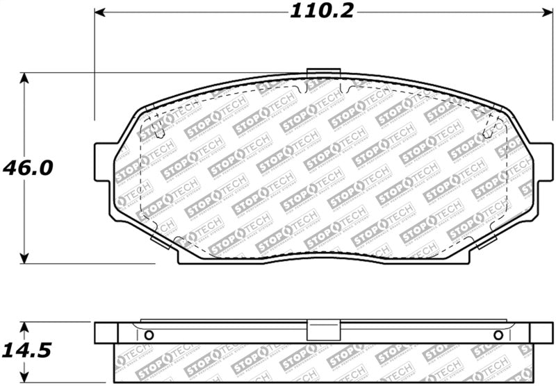 StopTech Street Disc Brake Pads - 305.05250