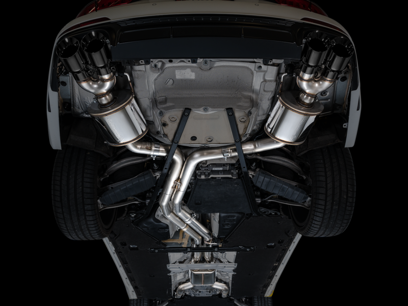AWE Tuning 19-23 Audi C8 S6/S7 2.9T V6 AWD Touring Edition Exhaust - Diamond Black Tips AWE Tuning