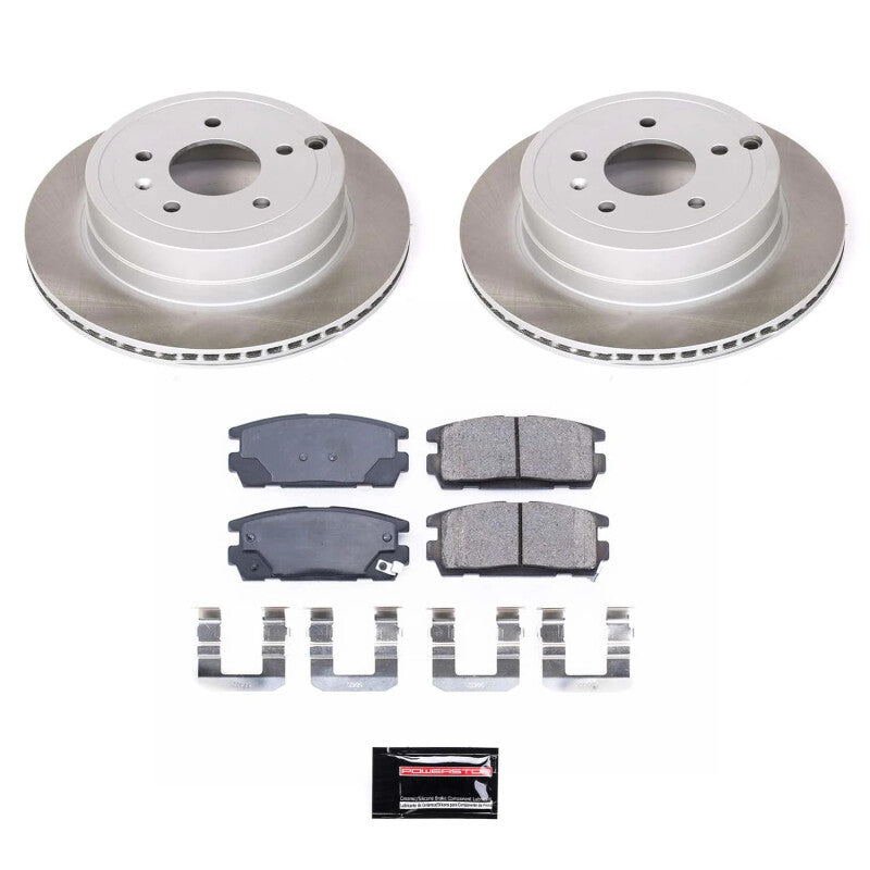 Power Stop 07-09 Suzuki XL-7 Rear Semi-Coated Rotor Kit PowerStop