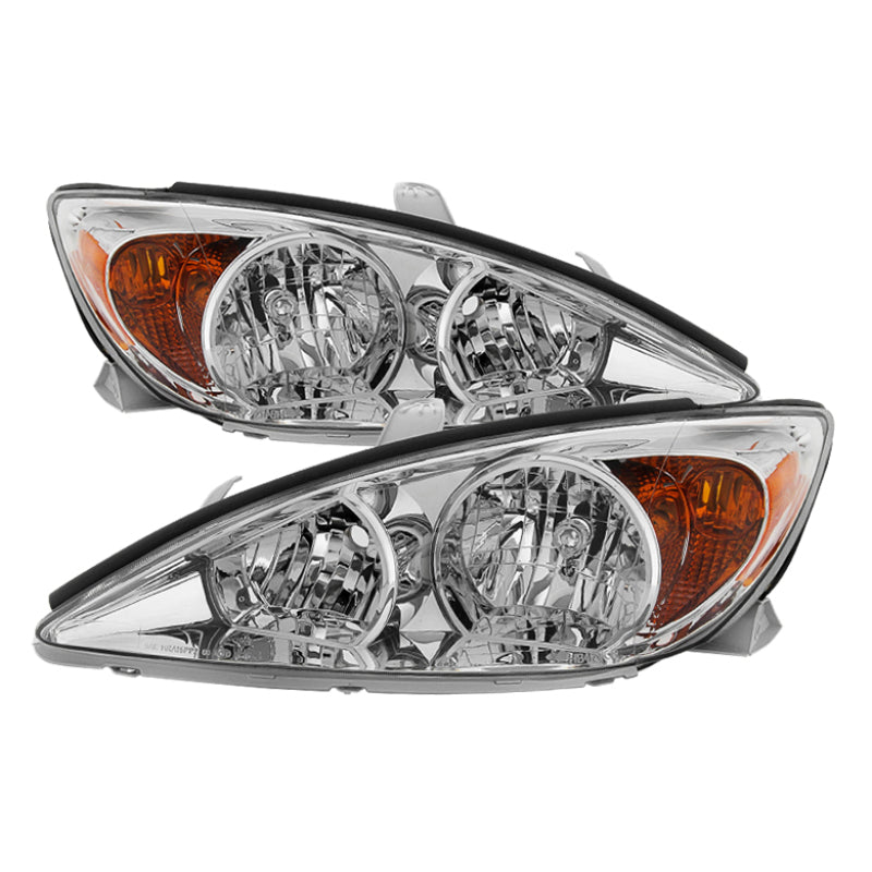 Xtune Toyota Camry 2002-2004 OEM Style Headlights -Chrome HD-JH-TCAM02-AM-C SPYDER