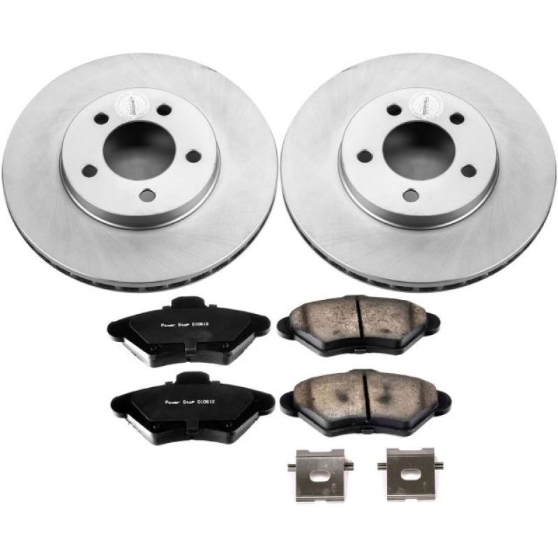 Power Stop 93-97 Ford Thunderbird Front Z17 Evolution Geomet Coated Brake Kit PowerStop