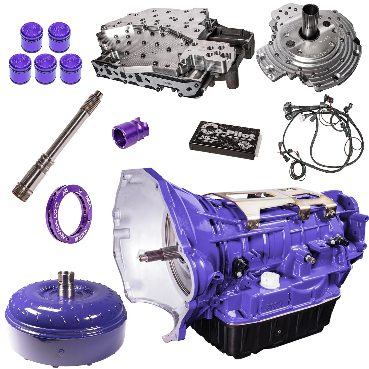 ATS Diesel 07.5-11 Dodge Ram Cummins 6.7L 4WD Stage 2 68Rfe Transmission Package