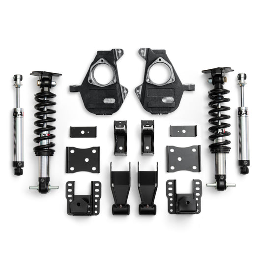 QA1 07-16 Chevrolet Silverado 4WD Lowering Kit w/ Spindles Single Adjustable 4in-6in