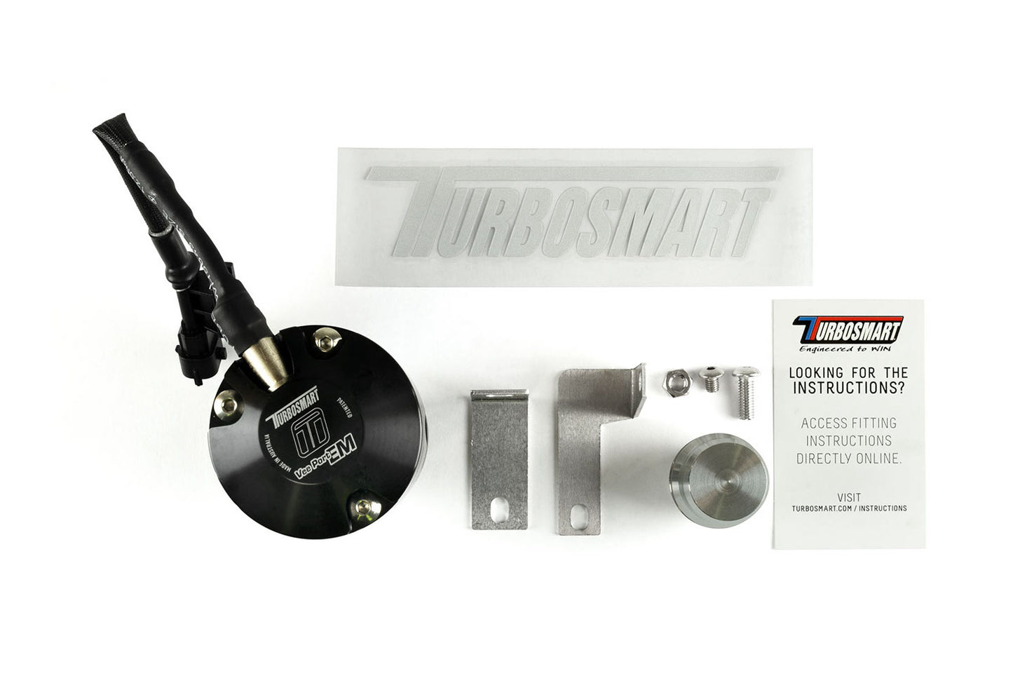 TurboSmart Vee Port EM Blow Off Valve Ford, F-150 2.7L, 3.5L - TS-0225-1001 Turbosmart