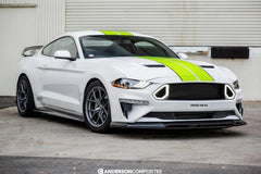 Anderson Composites 2018 - 2023 Ford Mustang Type-AR Carbon Fiber Front Chin Splitter (Pp1) - AC-FL18FDMU-AR
