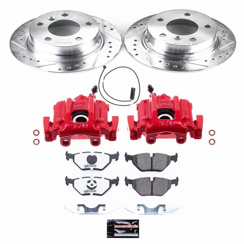 Power Stop 96-02 BMW Z3 Rear Z26 Street Warrior Brake Kit w/Calipers PowerStop